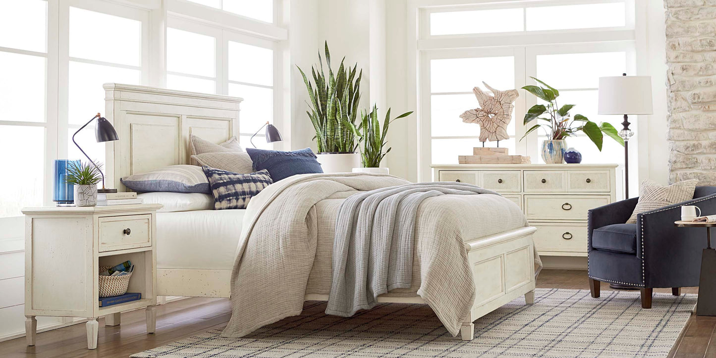 Shoreline Sea Salt Bedside Table Bassett