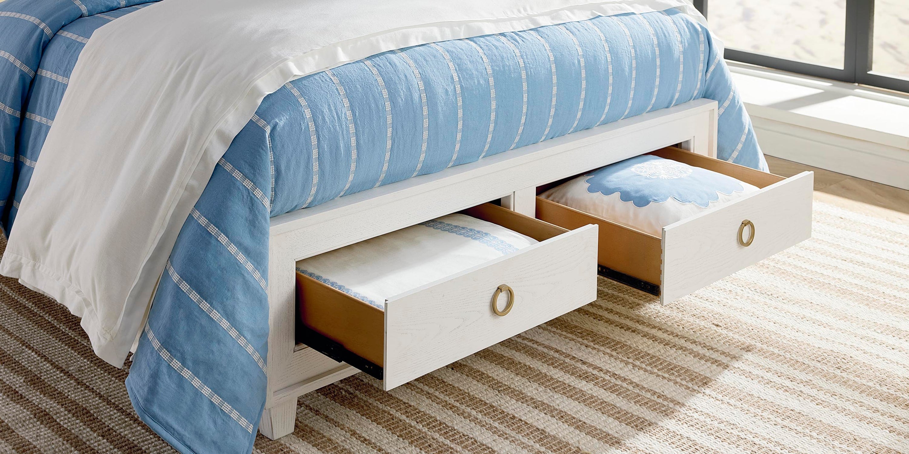 Ventura Panel Storage Bed Bassett Bedroom Furniture