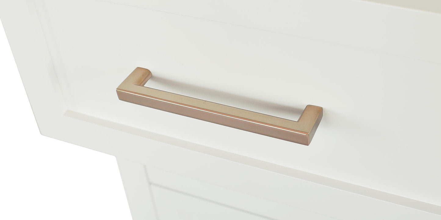 Bassett Tidewater Tall Chest — Slim Footprint, Hampton White Bassett Chest