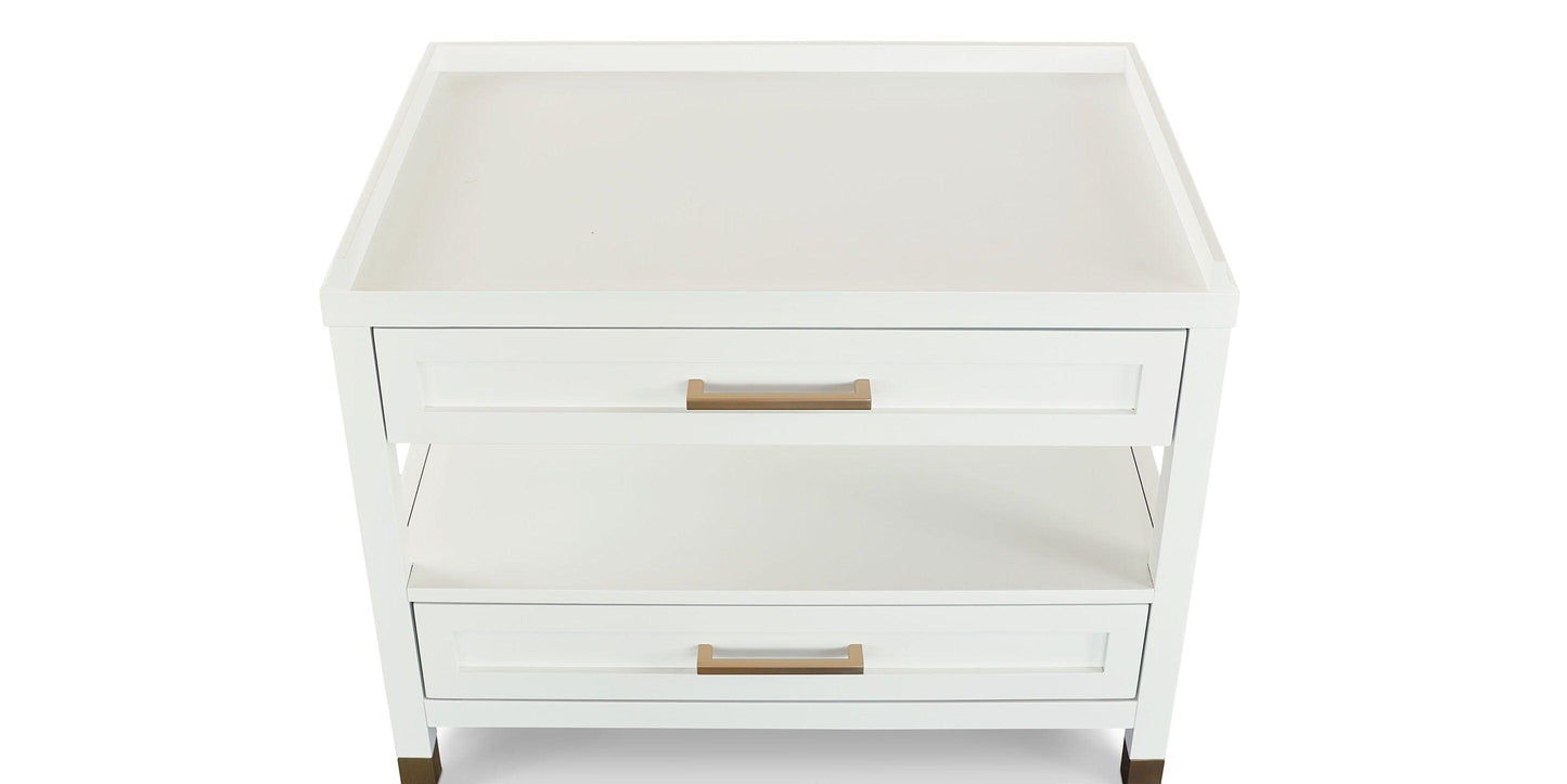 Bassett Tidewater Nightstand — 32 Inches of Bedside Room Bassett Nightstand
