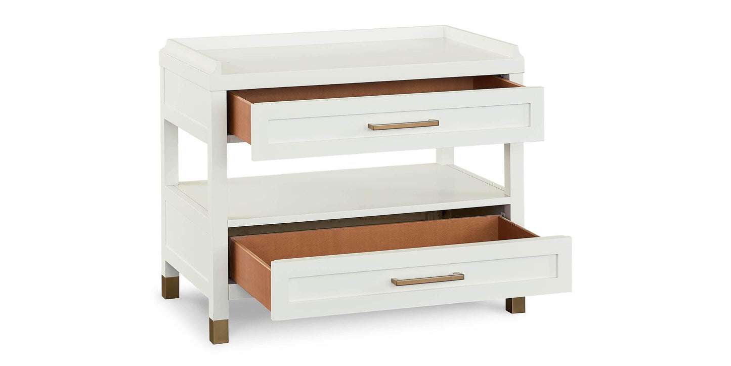 Bassett Tidewater Nightstand — 32 Inches of Bedside Room Bassett Nightstand