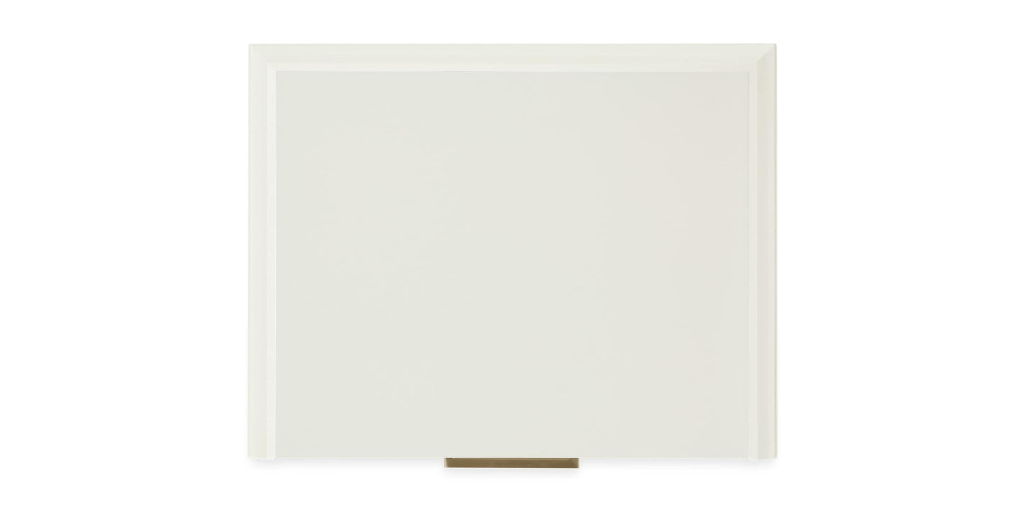 Bassett Tidewater Bedside Table — Compact, Hampton White Bassett Nightstand