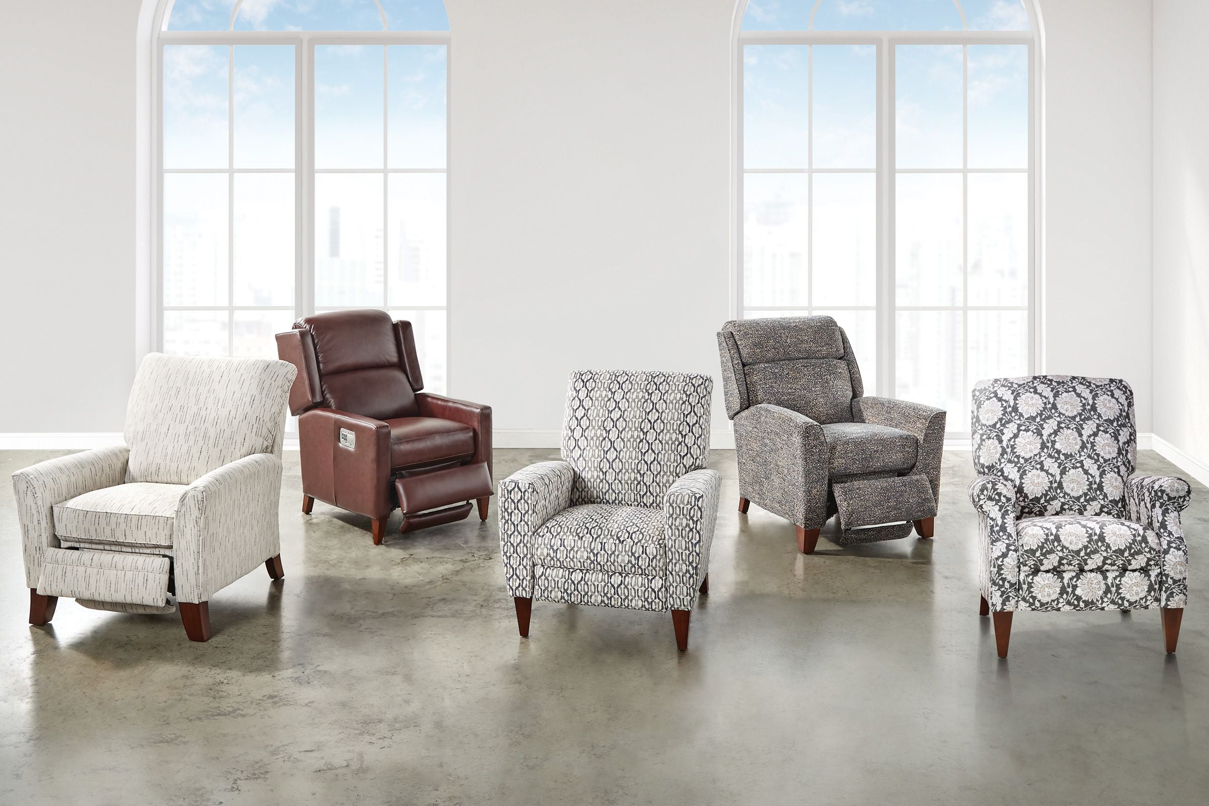 Scarlett Grey Hi-Leg Recliner by La-Z-Boy La-Z-Boy Living Room