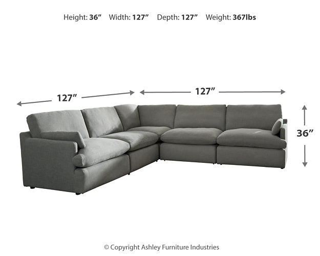 Tanavi 5-Piece Sectional with Ottoman