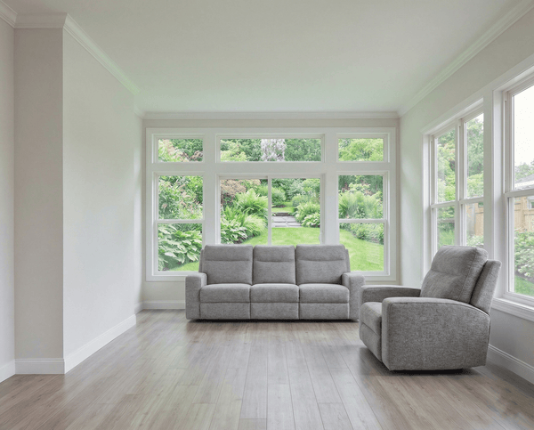 Biscoe Power Reclining Sofa — Washable Pillows, Pewter Nuvella Signature Design by Ashley® Living Room
