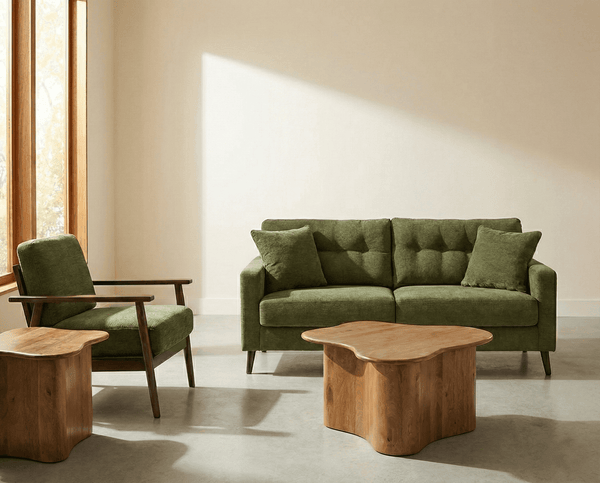 Bixler Sofa — Button-Tufted Olive, 79 Inches Signature Design by Ashley® Living Room