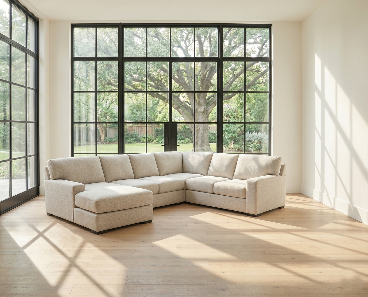Laurelgrove Sectional (S10) — Pebble Benchcraft® Living Room