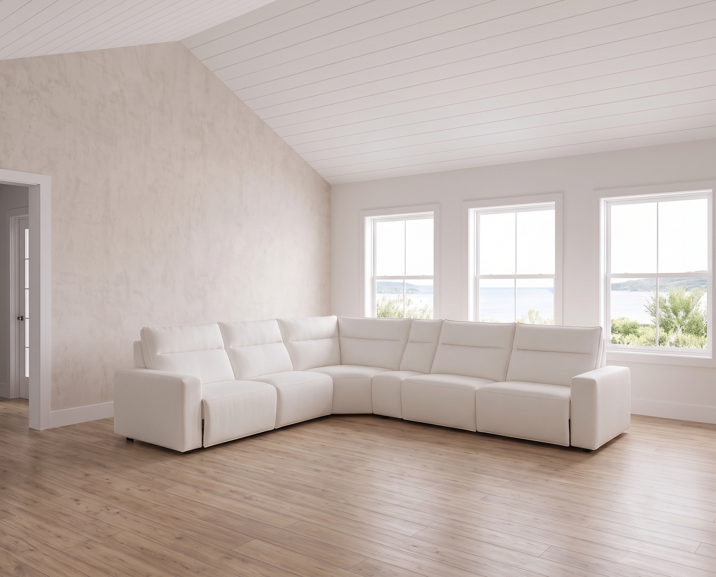 DOORBUSTER! Modmax II 5-Piece Power Reclining Sectional — Stone