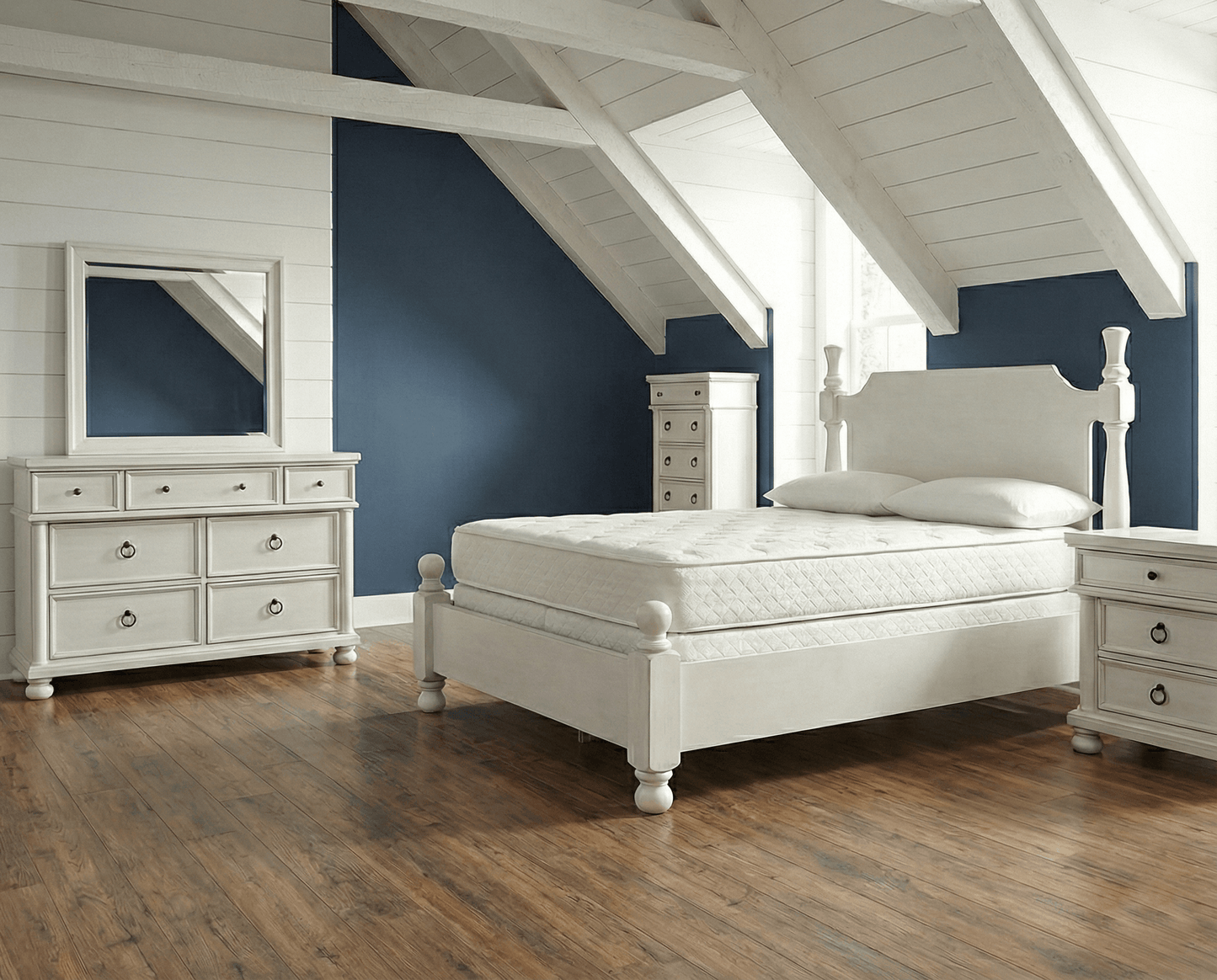 DOORBUSTER! Rowlenstown Queen Poster Bed, Dresser and Mirror Signature Design by Ashley® Uncategorized