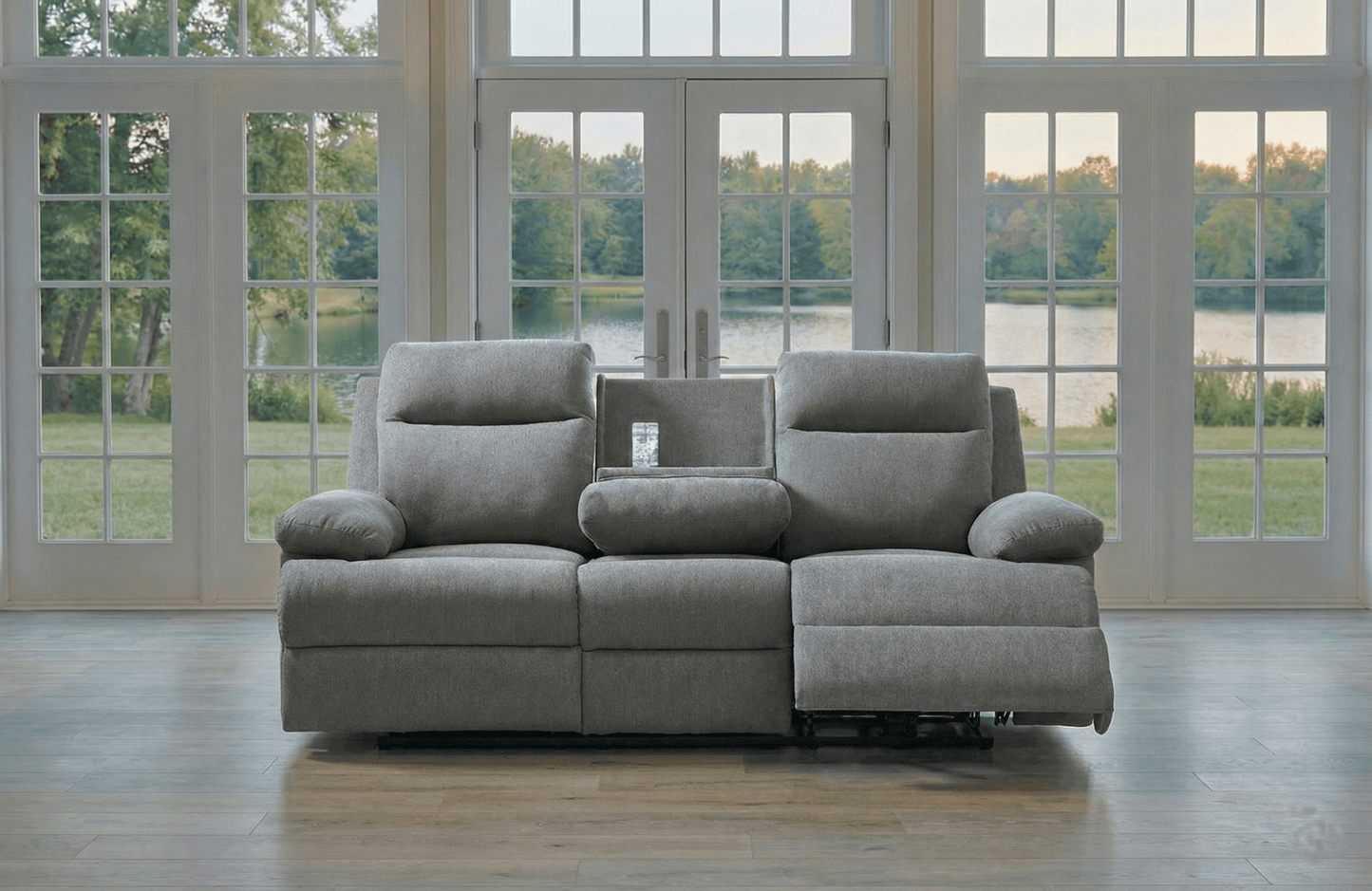 DOORBUSTER! Side-Swipe Reclining Sofa with Drop Down Table Signature Design by Ashley® Living Room