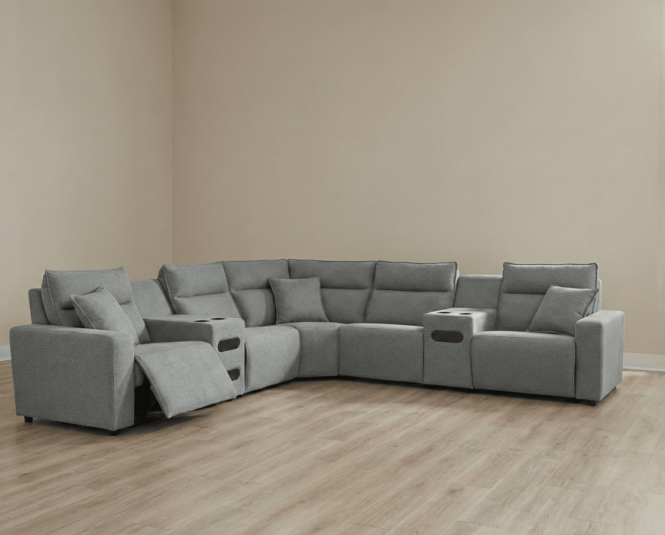 ModMax II 7-Piece Power Reclining Sectional with Audio Consoles Signature Design by Ashley® Living Room