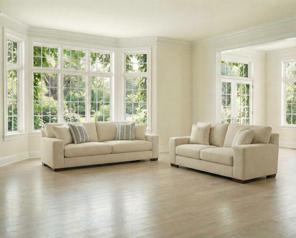 Maggie Sofa — 96 Inches of Plush Modern Comfort in Birch Signature Design by Ashley® Living Room