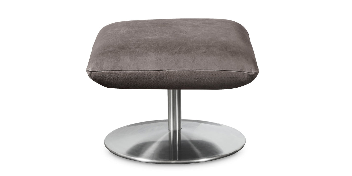 Ranlo Leather Ottoman Bassett