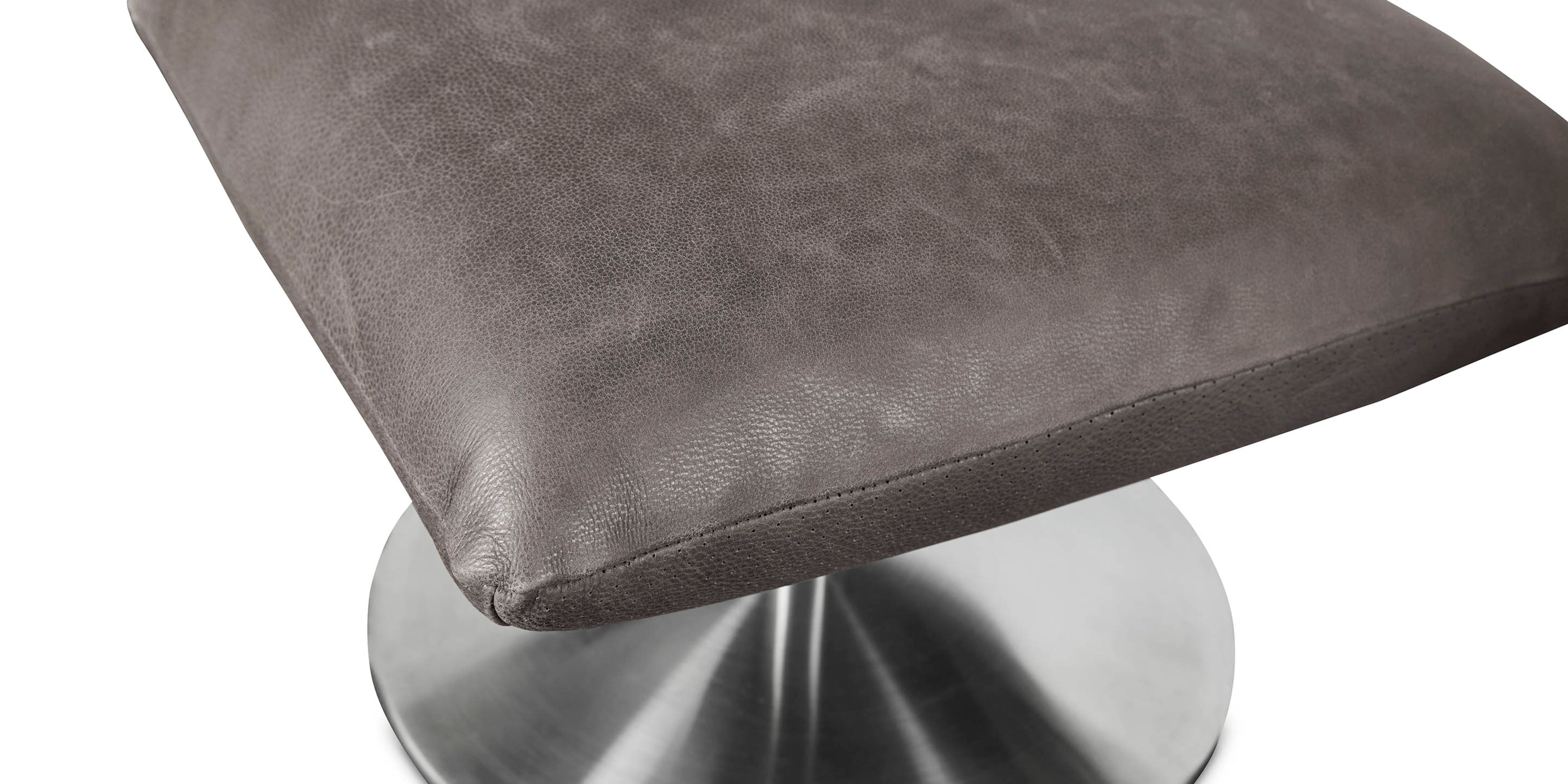 Ranlo Leather Ottoman Bassett