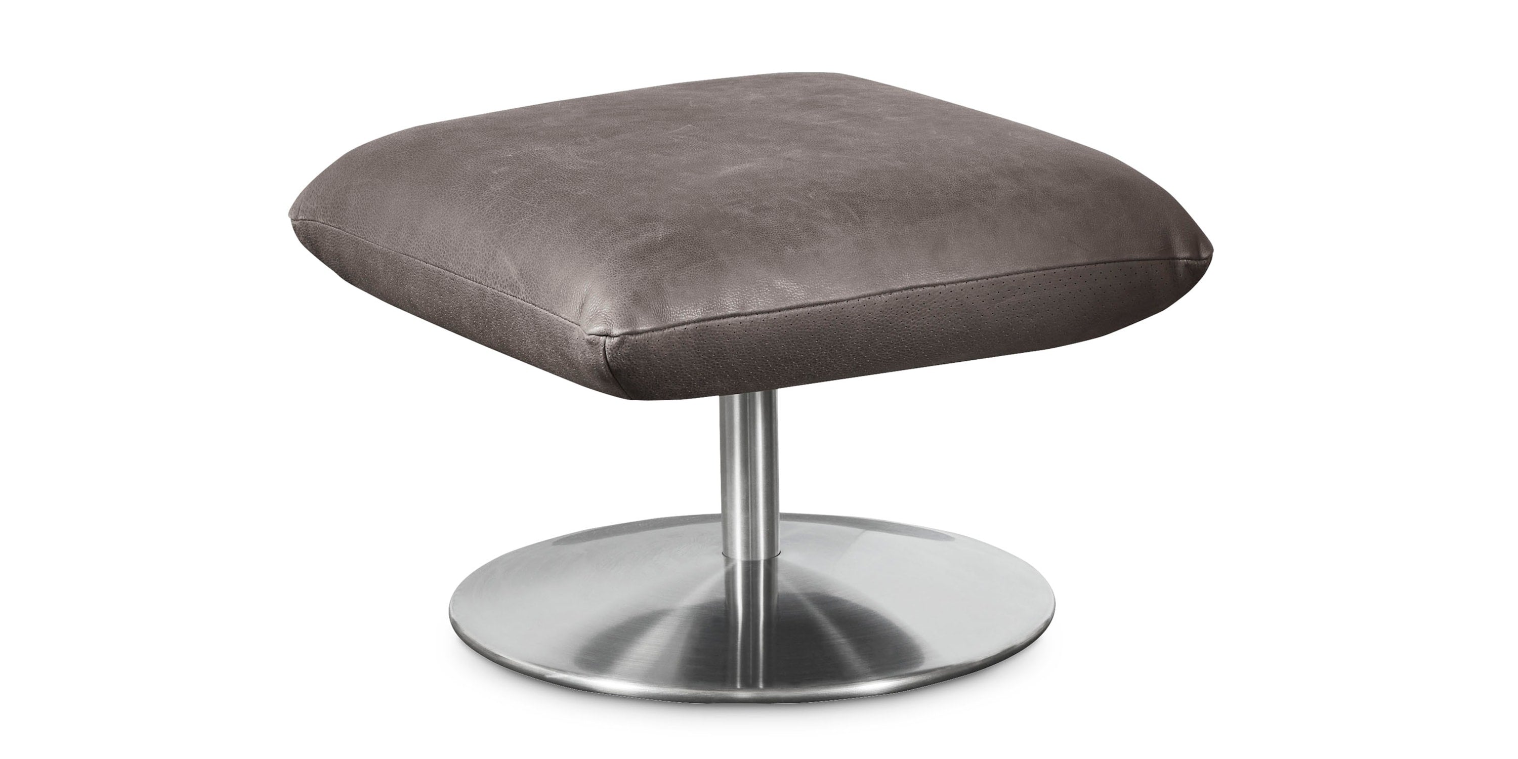 Ranlo Leather Ottoman Bassett