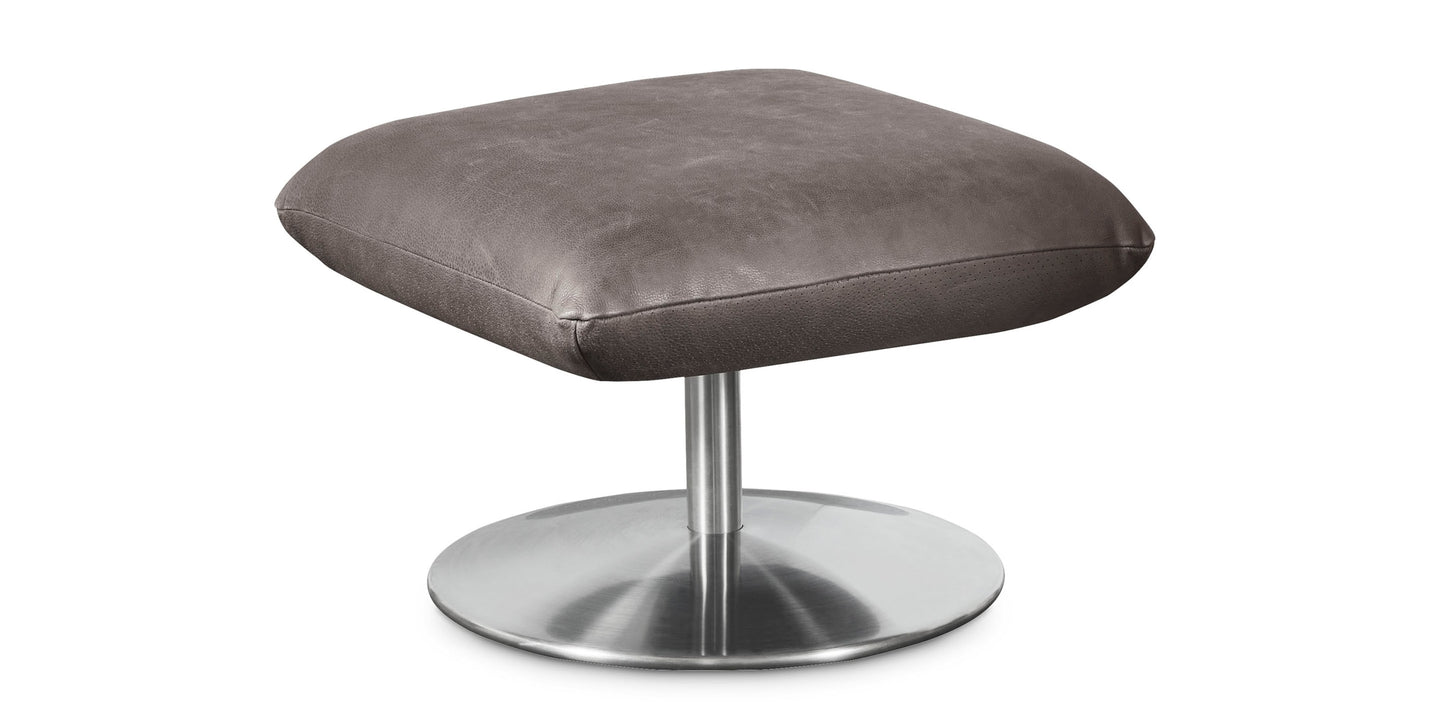 Ranlo Leather Ottoman Bassett