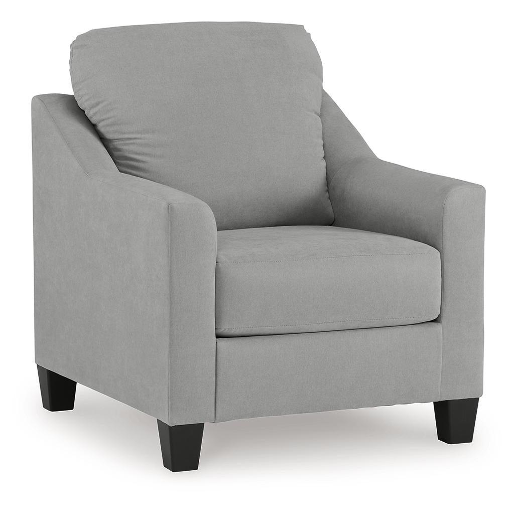 Adlai Chair and Ottoman — Shadow Blue Reading Corner, One Price Signature Design by Ashley® Uncategorized