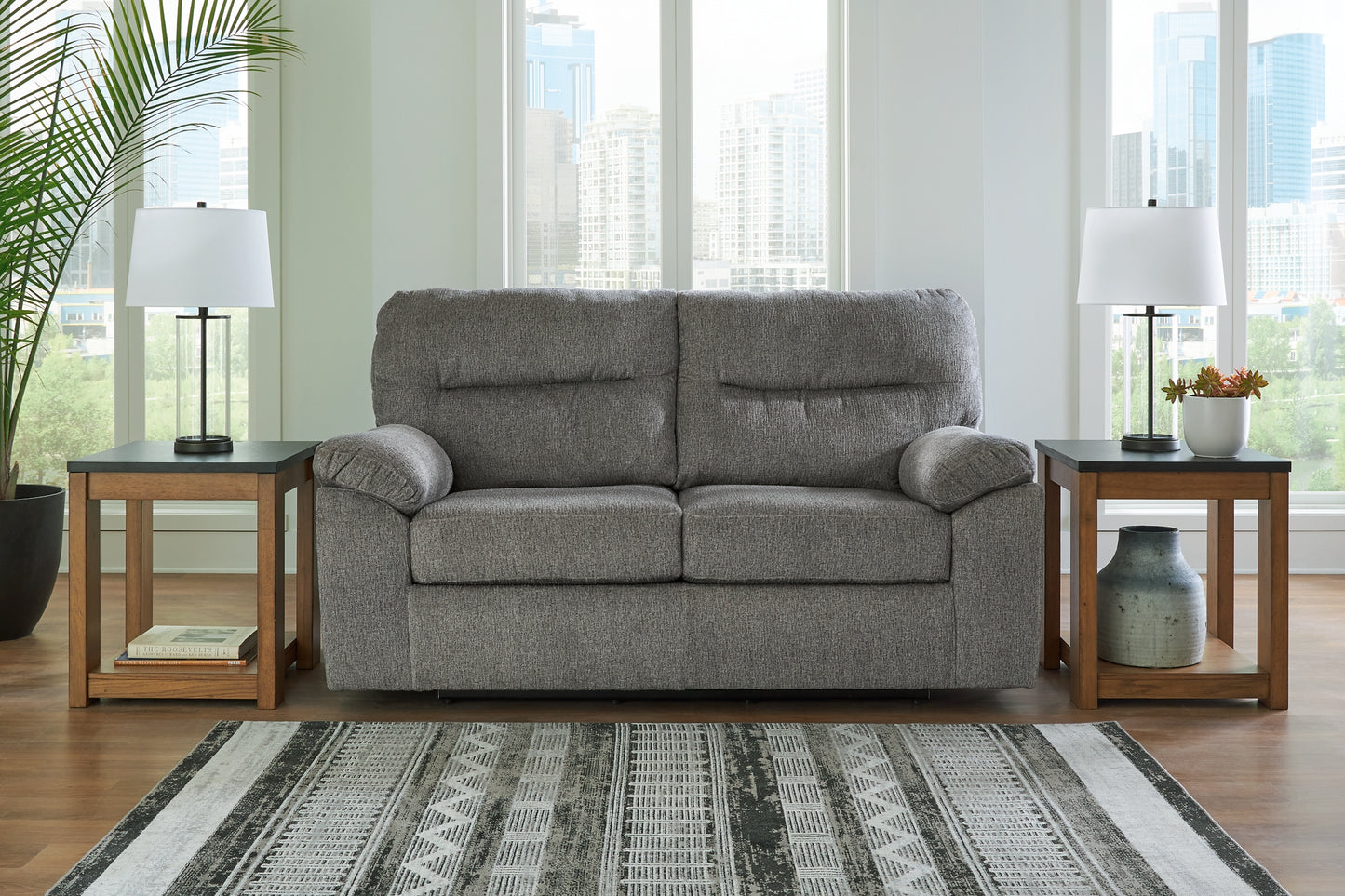 Bindura Sofa, Glider Loveseat and Recliner