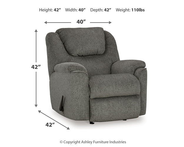 Bindura Sofa, Glider Loveseat and Recliner