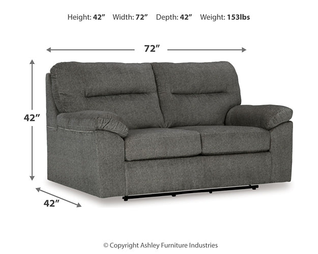 Bindura Sofa, Glider Loveseat and Recliner