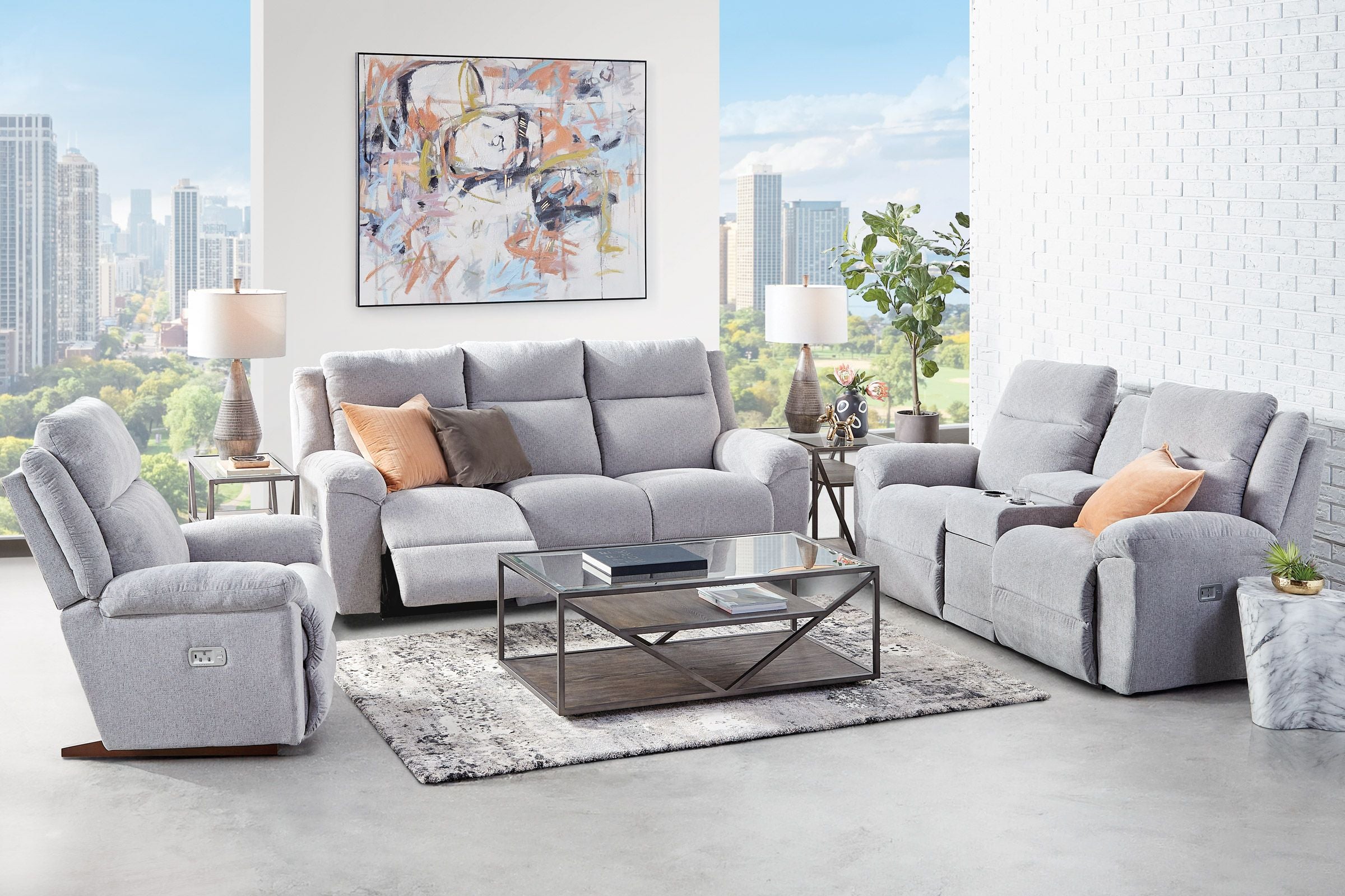 Joel Triple Power Rocker Recliner by La-Z-Boy La-Z-Boy Living Room