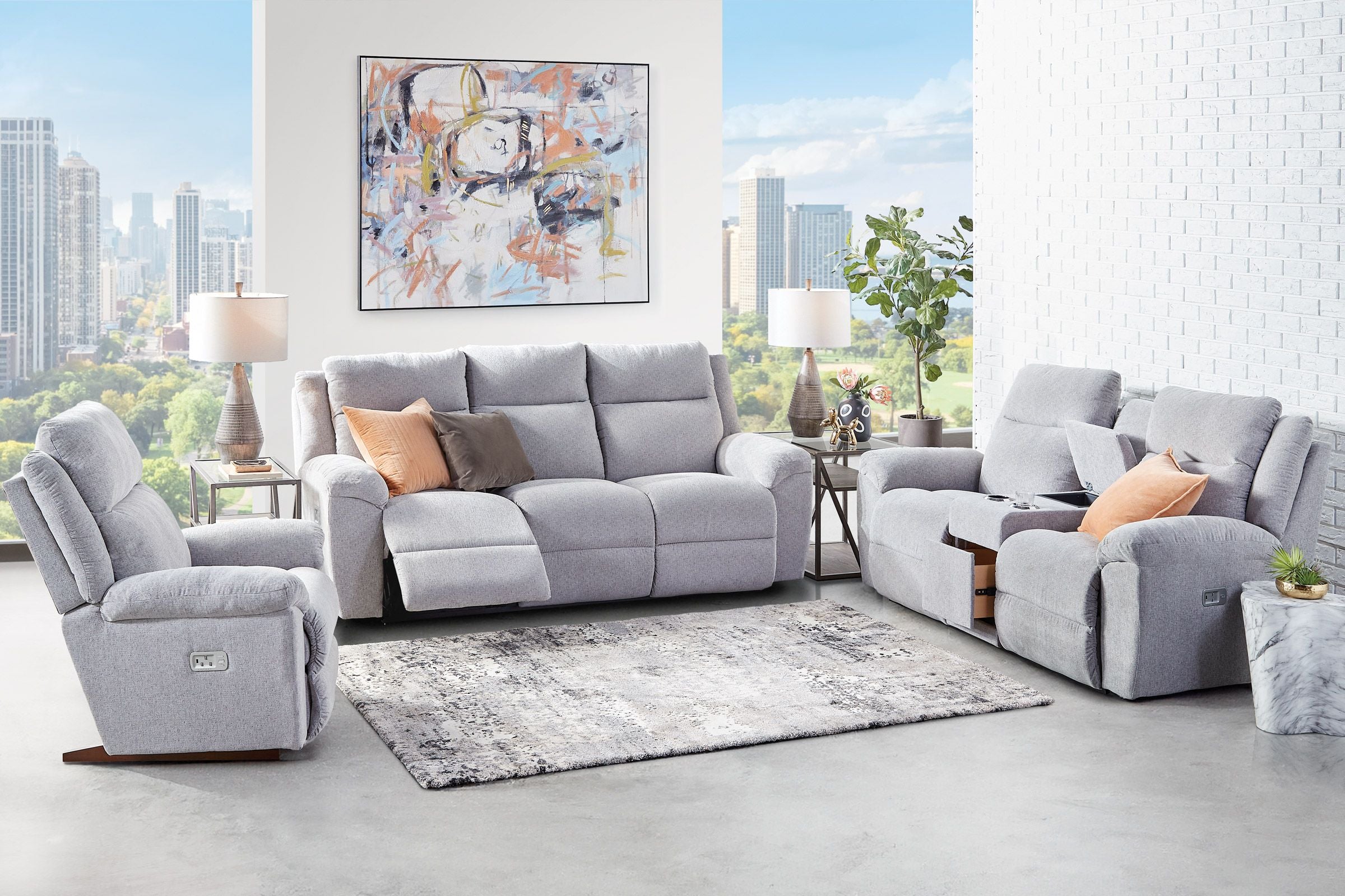 Joel Triple Power Rocker Recliner by La-Z-Boy La-Z-Boy Living Room