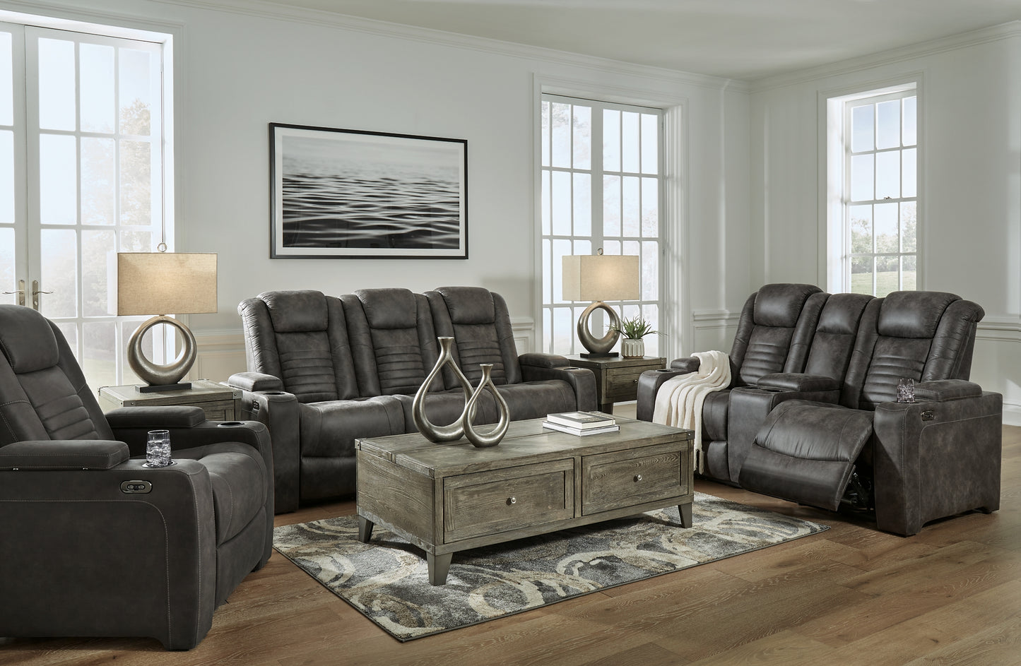 Soundcheck Power Reclining Sofa, Loveseat and Recliner