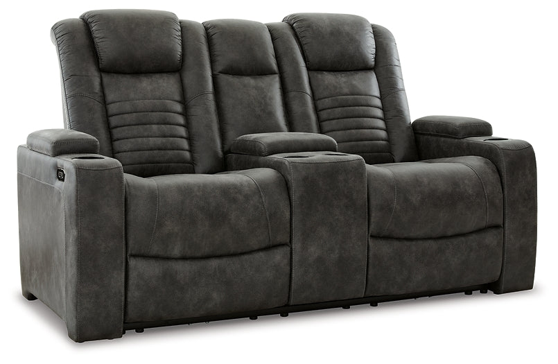 Soundcheck Power Reclining Loveseat with Console