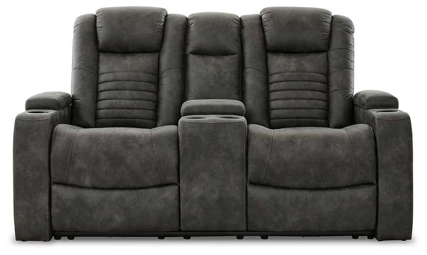 Soundcheck Power Reclining Loveseat with Console