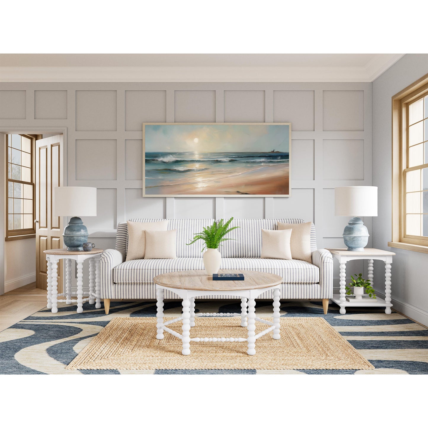 Rosalie Rect Spindle End Table