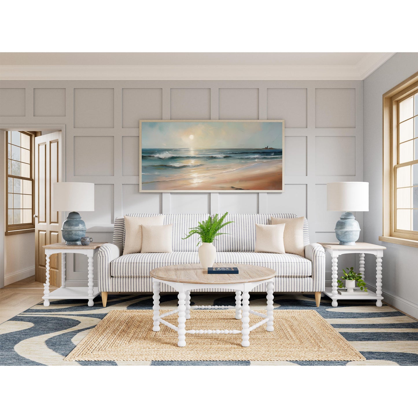 Rosalie Rect Spindle End Table