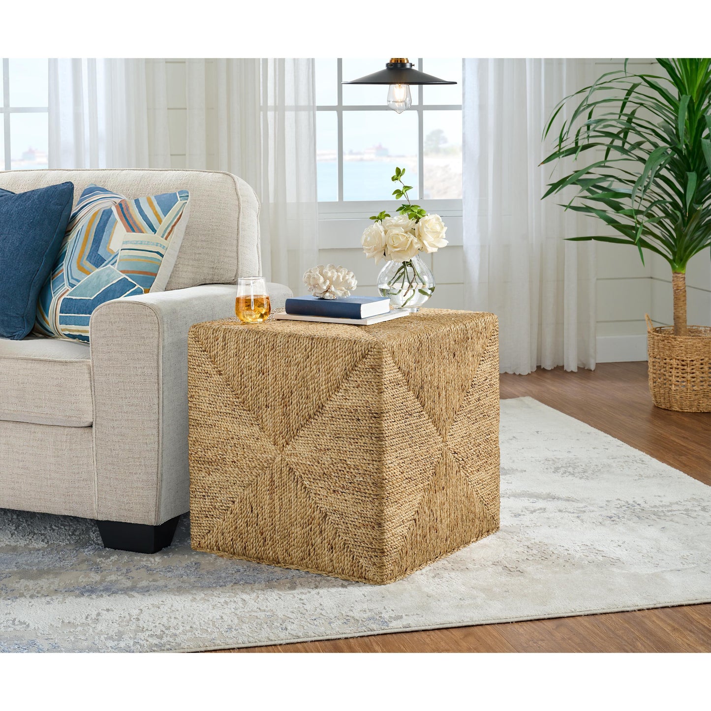 Rosalie Woven Cube Table Riverside Furniture Tables