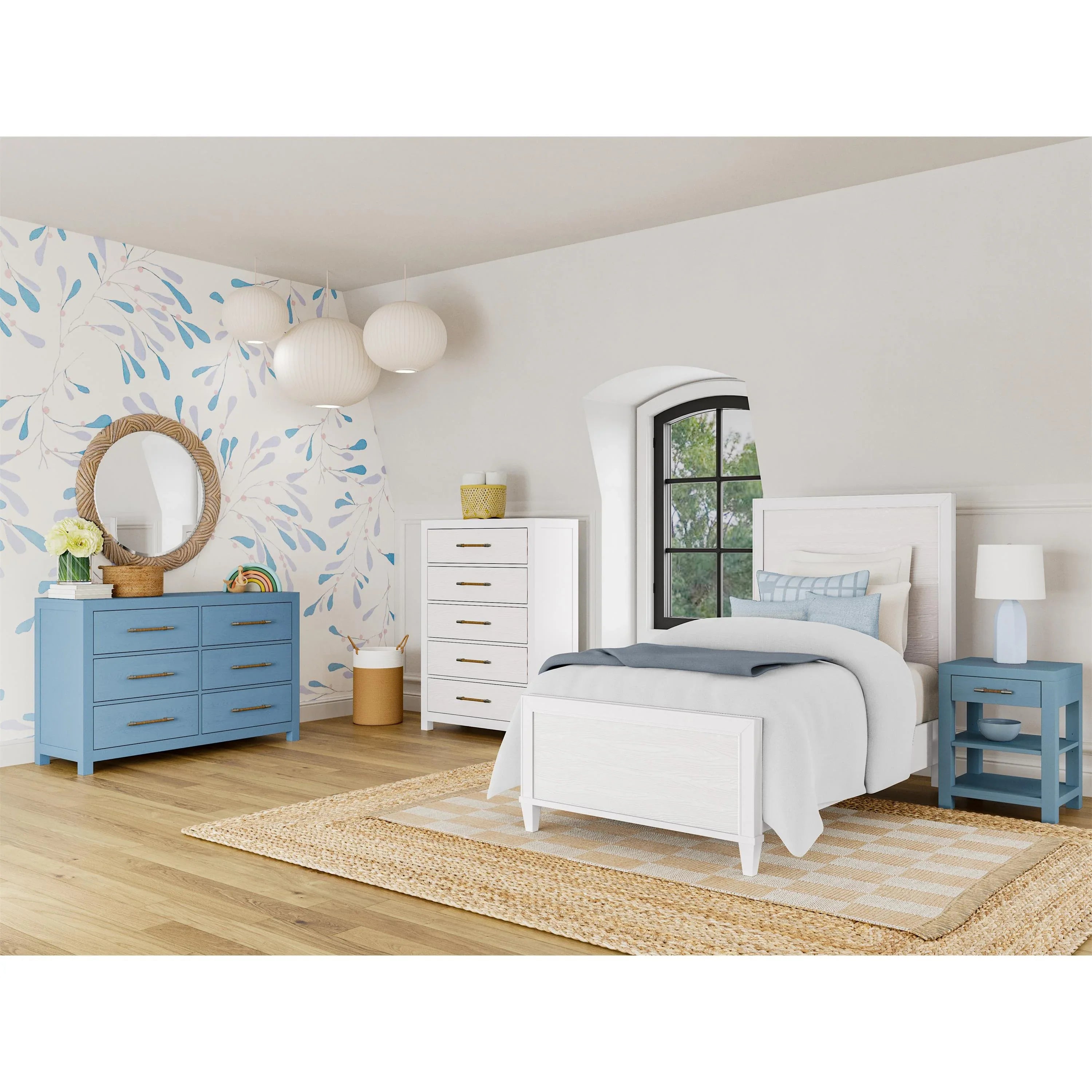 Rosalie 3/3 Panel Headboard Riverside Furniture Bedroom