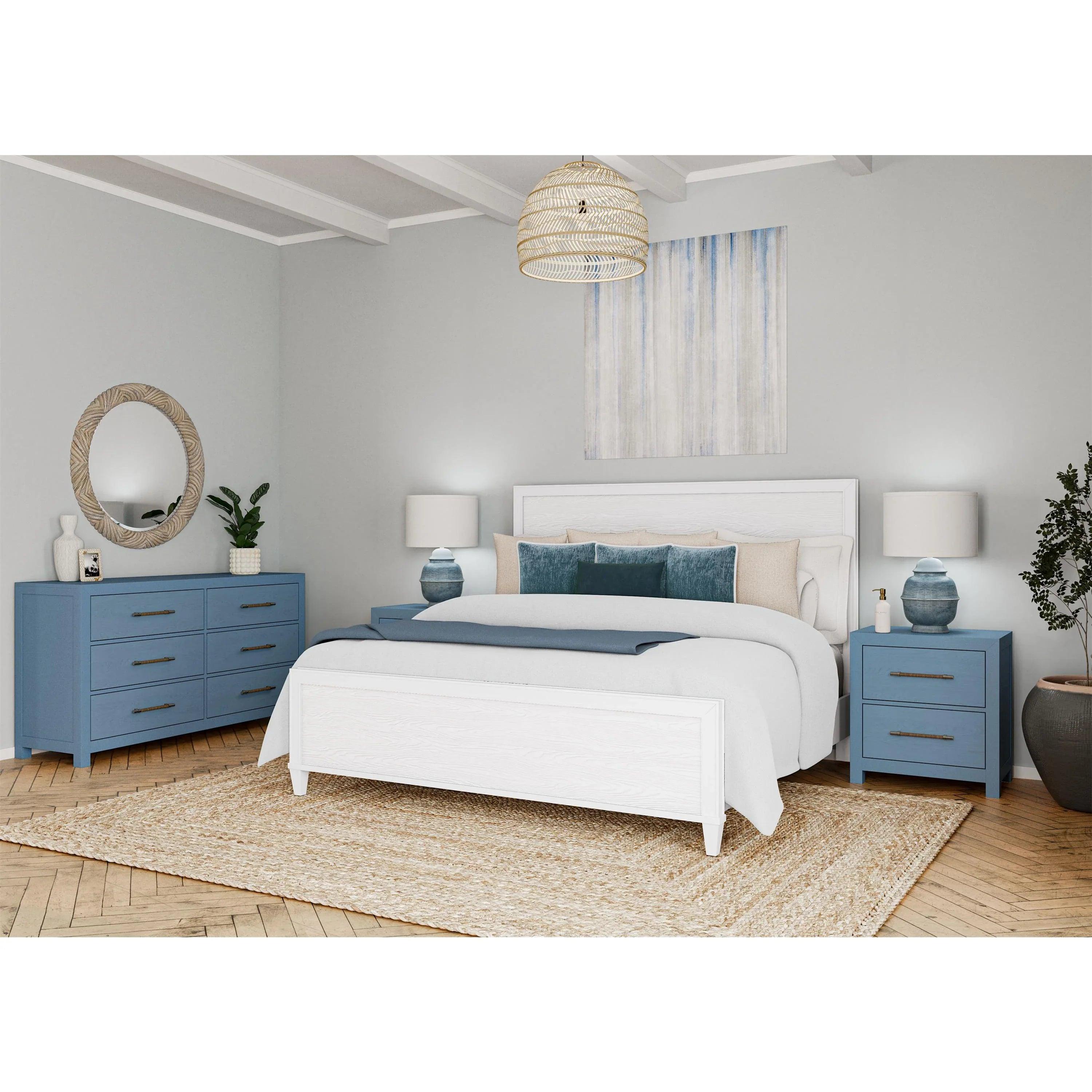 Riverside Rosalie 6/6 Panel Footboard — White Caps Riverside Furniture Bedroom