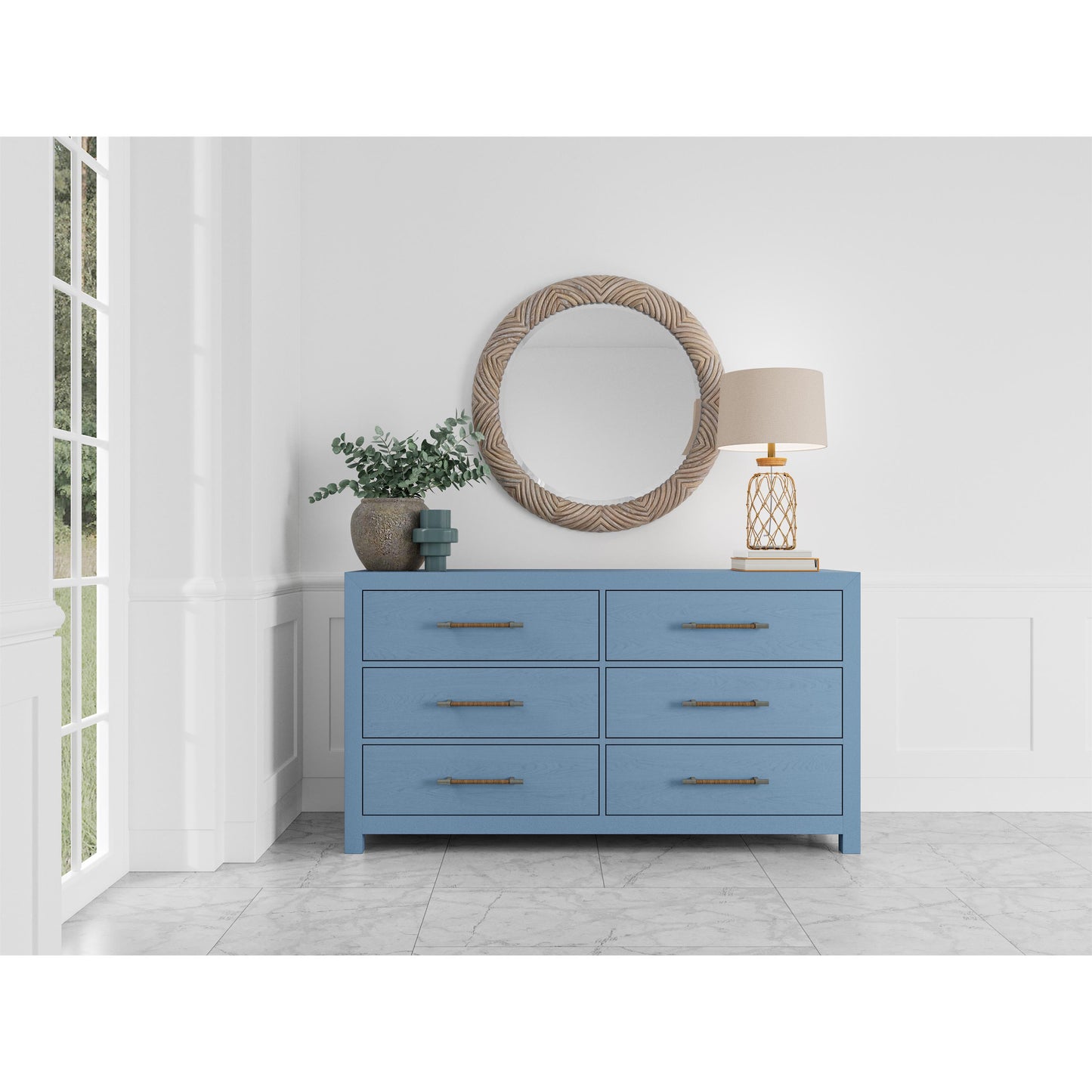 Rosalie 6-drawer Dresser-blue