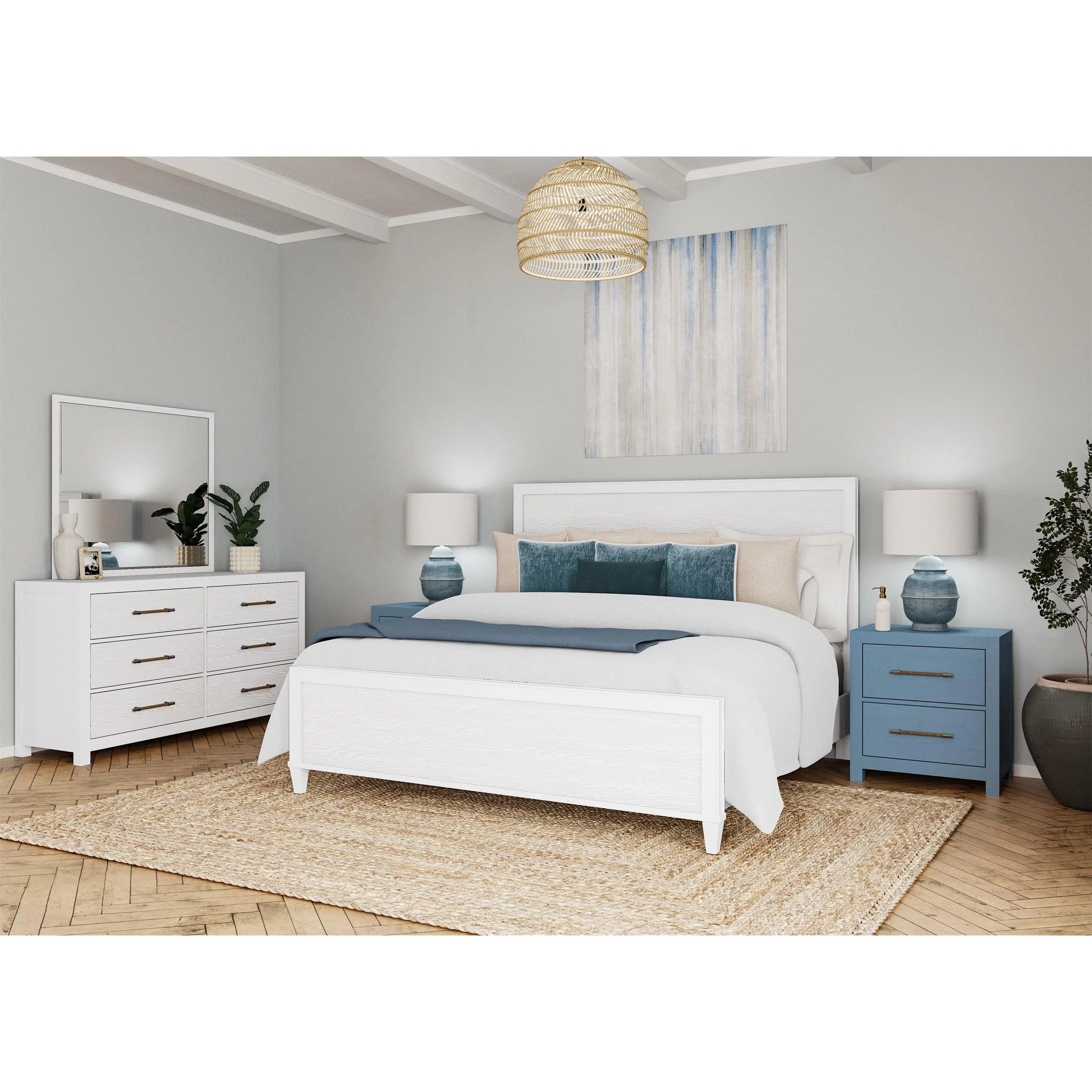 Rosalie 2-drawer Nightstand-blue Riverside Furniture Bedroom