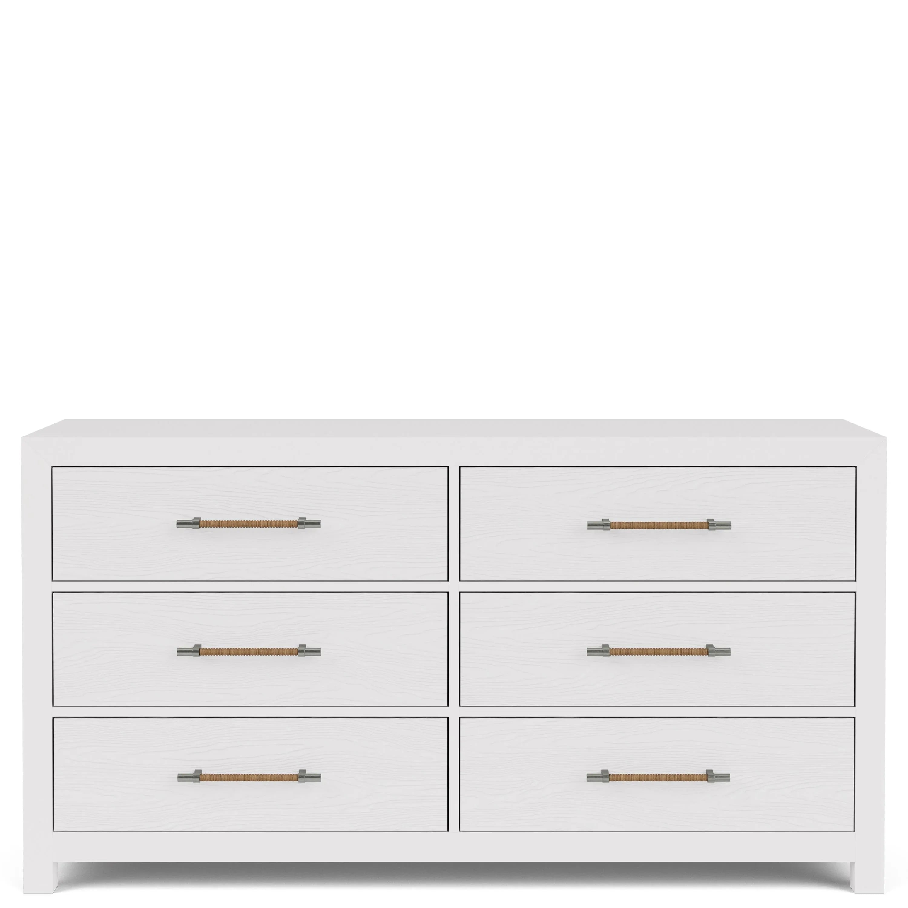 Rosalie 6-drawer Dresser-wht Riverside Furniture Bedroom