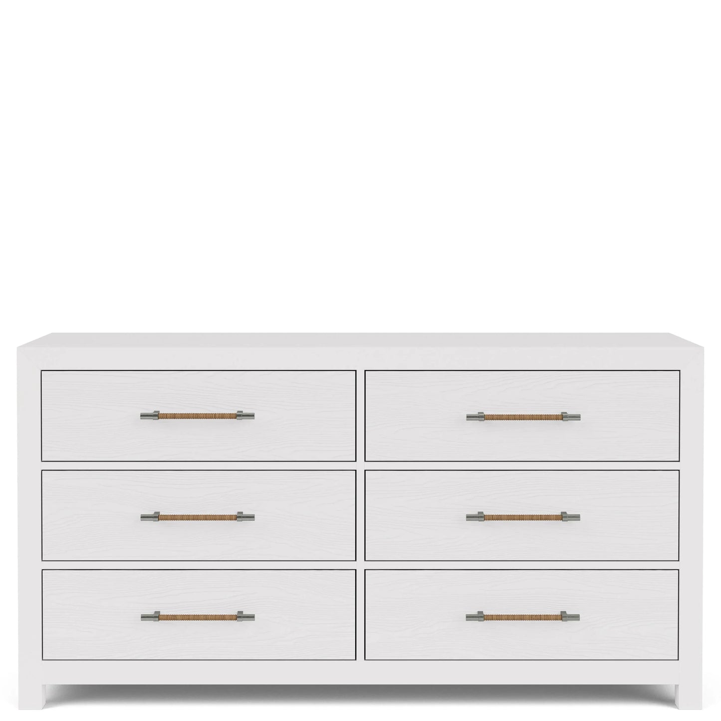 Rosalie 6-drawer Dresser-wht Riverside Furniture Bedroom