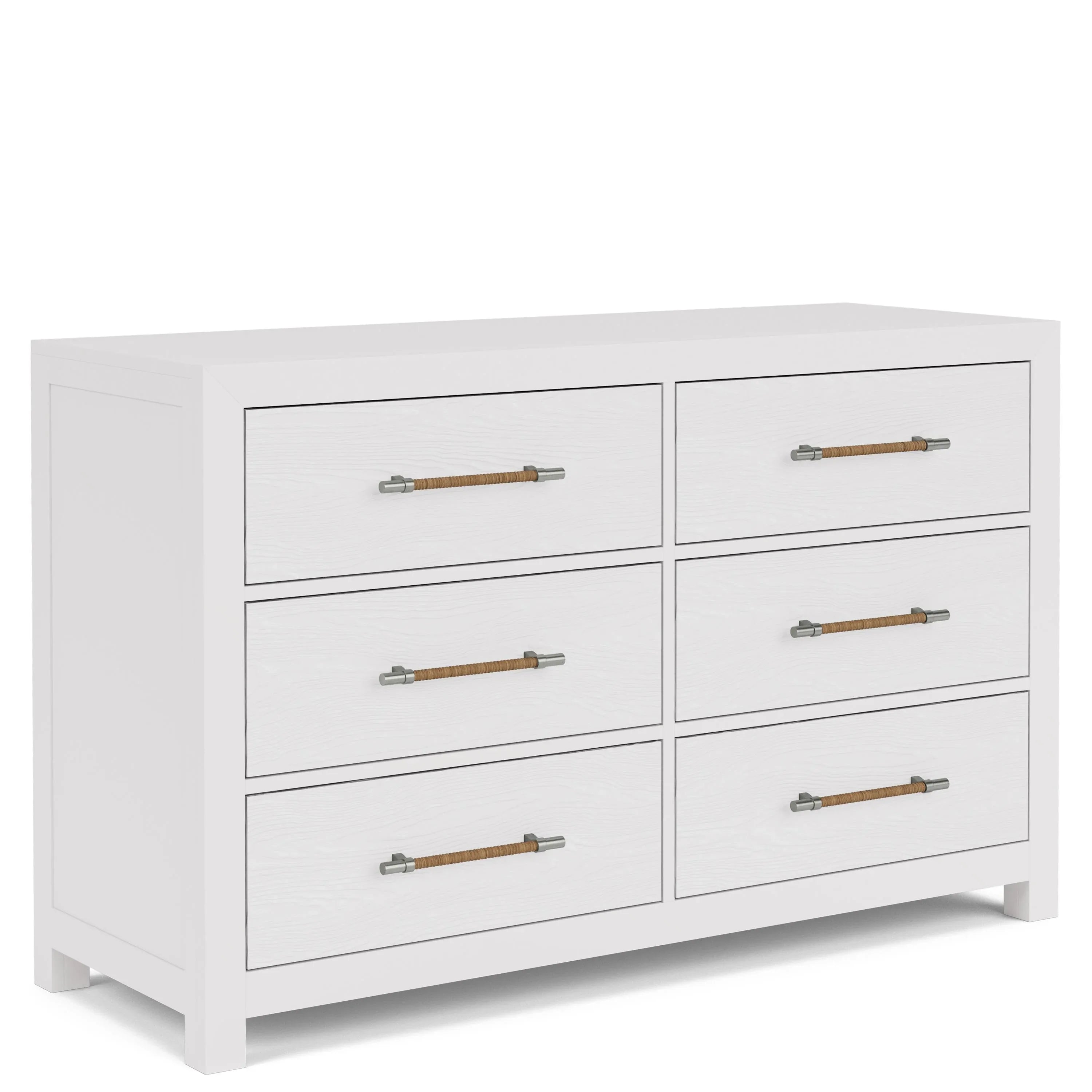 Rosalie 6-drawer Dresser-wht Riverside Furniture Bedroom