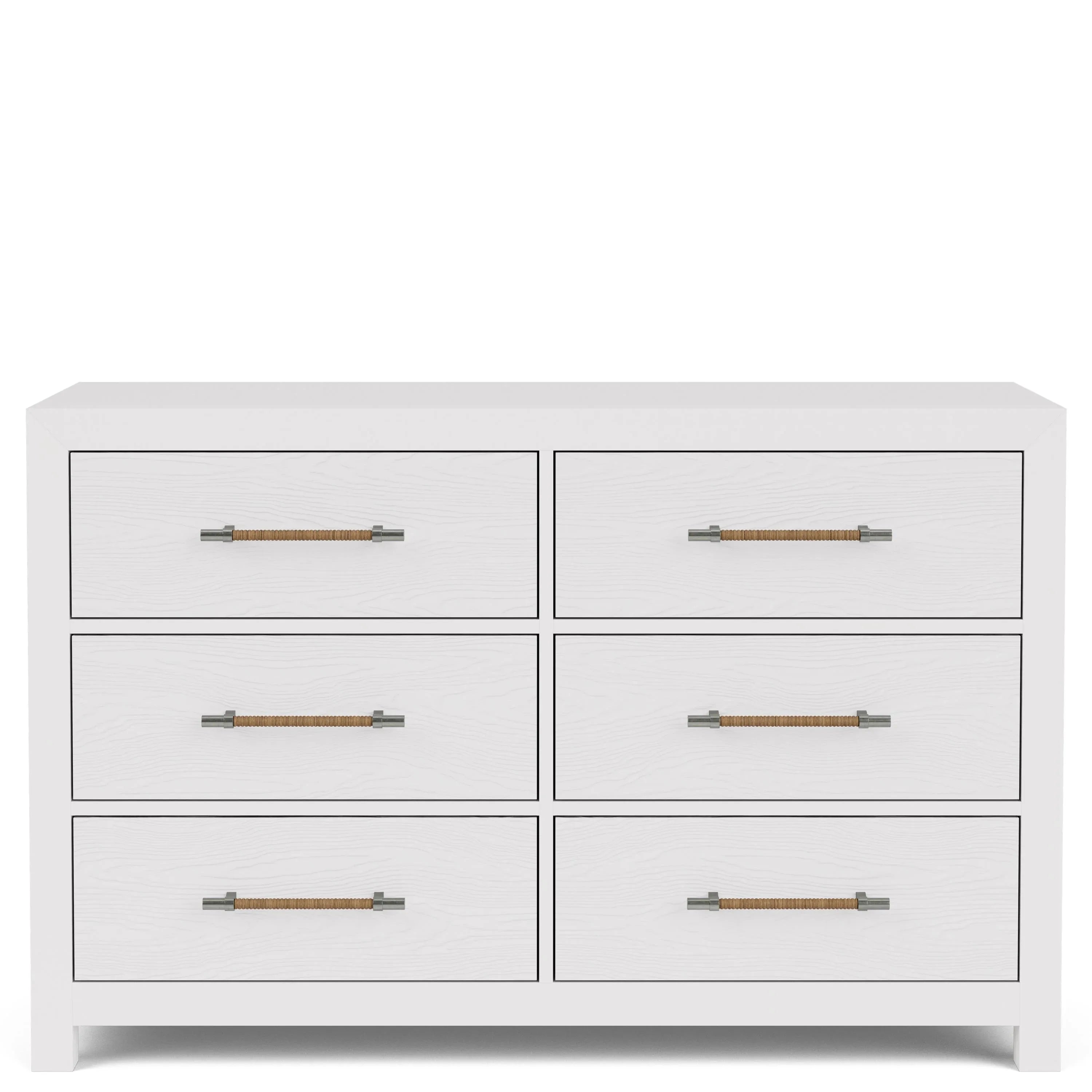 Rosalie 6-drawer Dresser-wht Riverside Furniture Bedroom