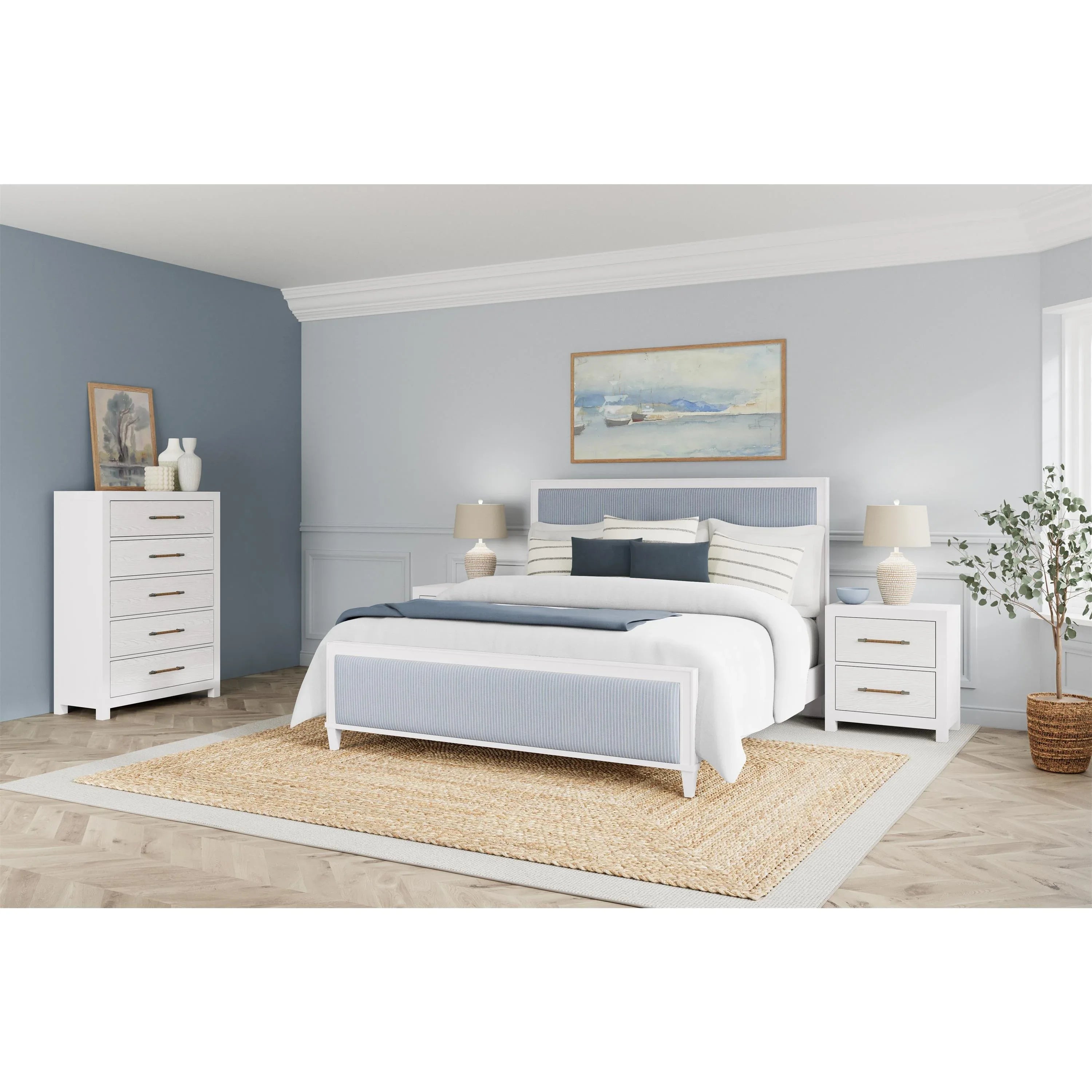 Rosalie 6/6 Wood Frame Uph Ftbd Riverside Furniture Bedroom