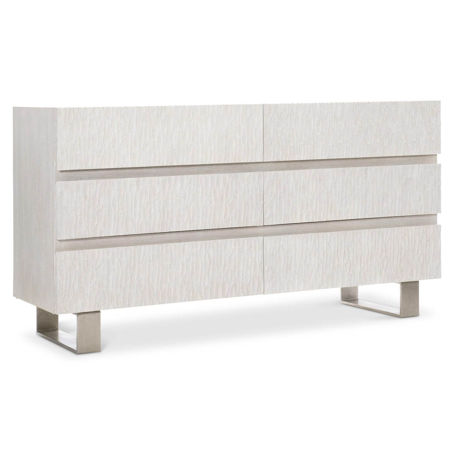 Bernhardt Solaria 65-Inch Dresser — Weathered Bone, Cast Resin Bernhardt Dresser