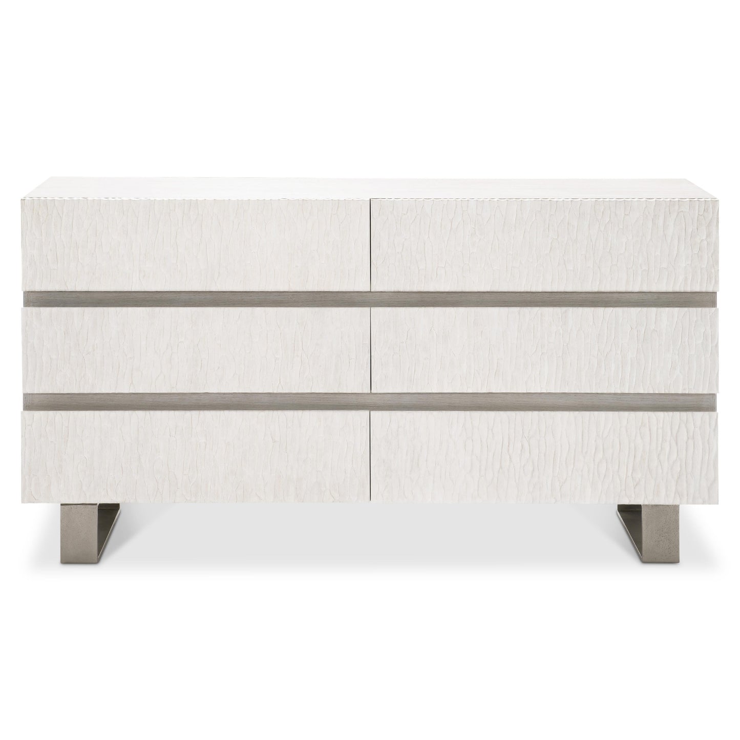 Bernhardt Solaria 65-Inch Dresser — Weathered Bone, Cast Resin Bernhardt Dresser