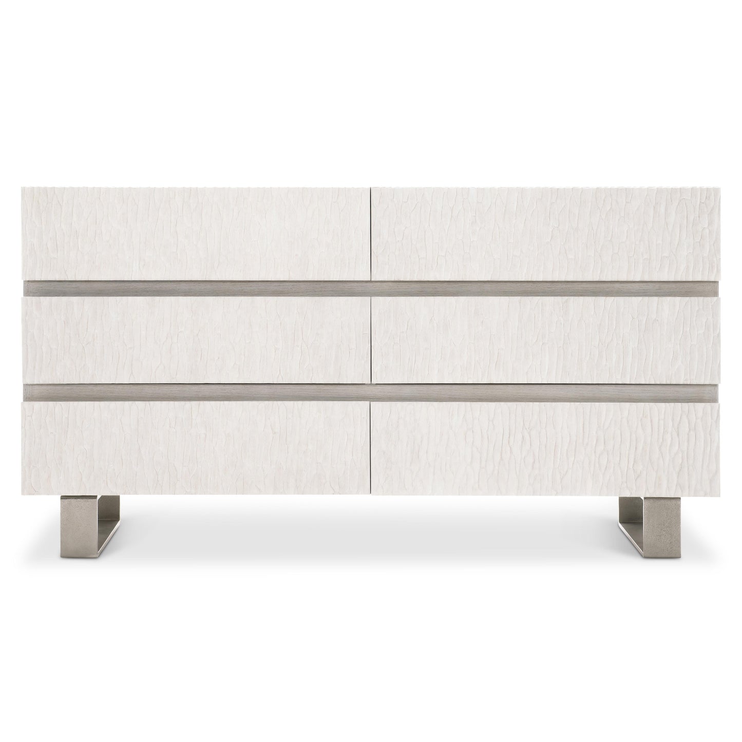 Bernhardt Solaria 65-Inch Dresser — Weathered Bone, Cast Resin Bernhardt Dresser