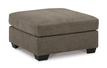 Mahoney Oversized Accent Ottoman — Chocolate 36-Inch Square Signature Design by Ashley® Living Room