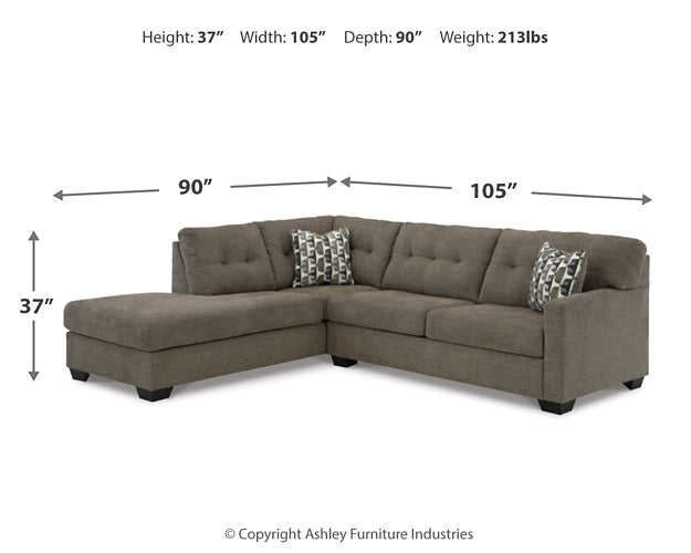 Mahoney 2-Piece Sectional with Ottoman