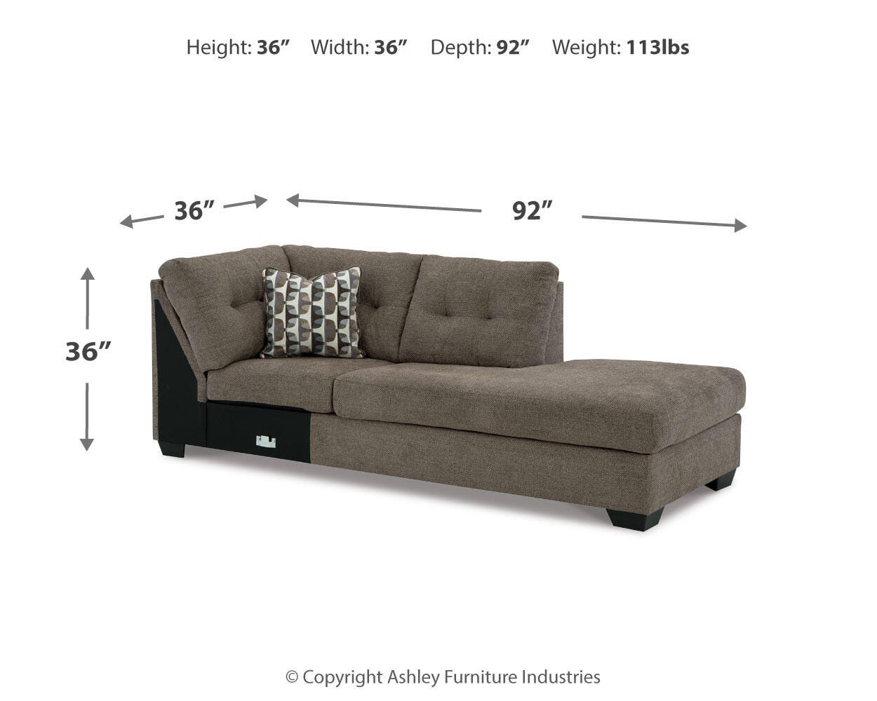 Mahoney 2-Piece Sleeper Sectional and Ottoman — Full Pull-Out Signature Design by Ashley® Living Room