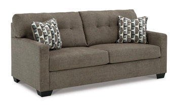 Mahoney Sofa — Chocolate Brown Three-Seater, 75 Inches Signature Design by Ashley® Living Room