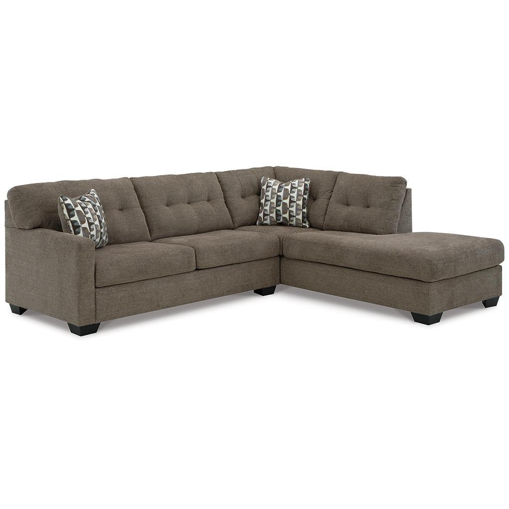 Mahoney 2-Piece Sectional with Right Chaise — Chocolate Brown Signature Design by Ashley® Living Room