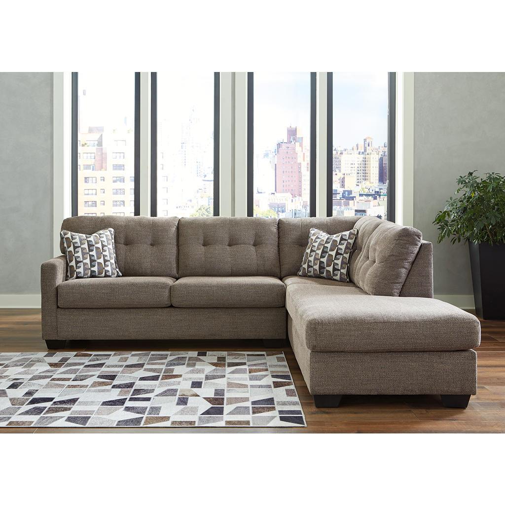 Mahoney 2-Piece Sectional with Right Chaise — Chocolate Brown Signature Design by Ashley® Living Room